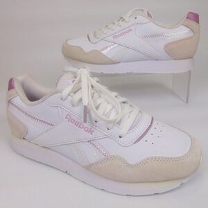 NEW! Reebok Royal Glide Running Shoes Women's Sneakers Size 8.5 M, White Leather